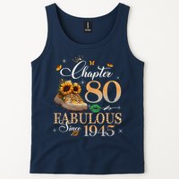 Chapter 80 Fabulous Since 1945 80th Birthday Queen Diamond Tank Top