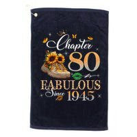 Chapter 80 Fabulous Since 1945 80th Birthday Queen Diamond Golf Towel
