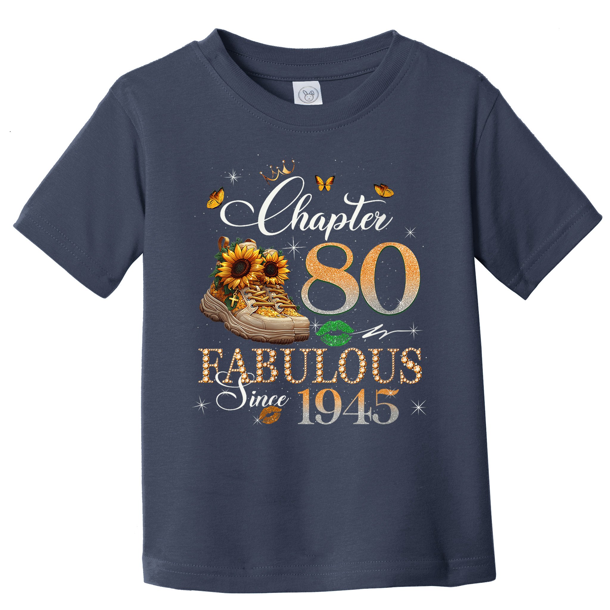 Chapter 80 Fabulous Since 1945 80th Birthday Queen Diamond Toddler T-Shirt