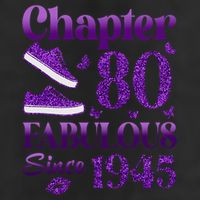 Chapter 80 Fabulous Since 1945 80Th Birthday 7 Panel Mesh Trucker Snapback Hat