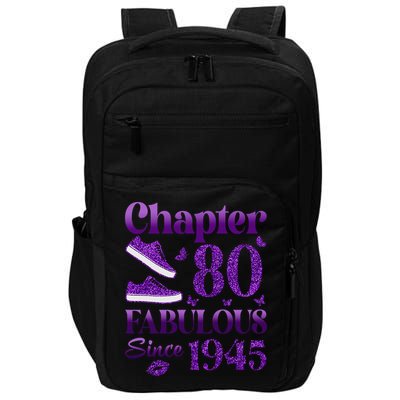 Chapter 80 Fabulous Since 1945 80Th Birthday Impact Tech Backpack