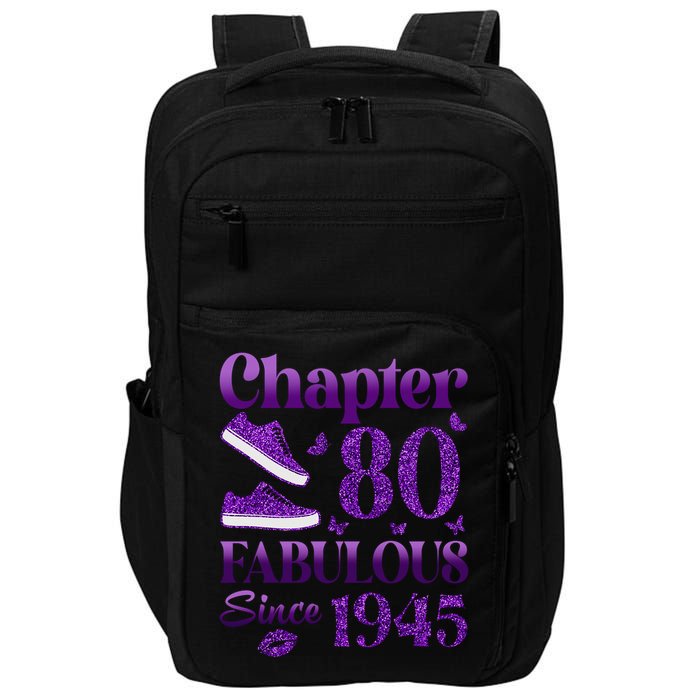 Chapter 80 Fabulous Since 1945 80Th Birthday Impact Tech Backpack