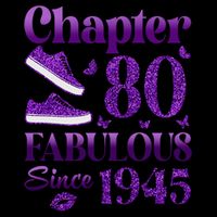 Chapter 80 Fabulous Since 1945 80Th Birthday 16 in Basic Backpack