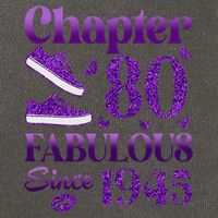 Chapter 80 Fabulous Since 1945 80Th Birthday Cotton Canvas Backpack