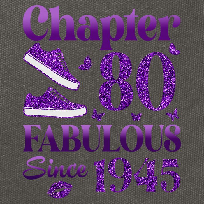 Chapter 80 Fabulous Since 1945 80Th Birthday Cotton Canvas Backpack