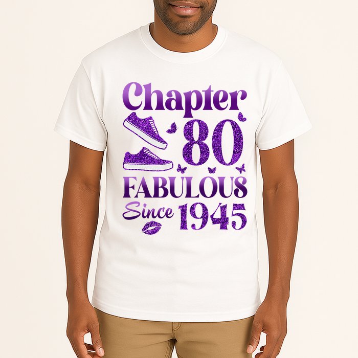 Chapter 80 Fabulous Since 1945 80Th Birthday Tall T-Shirt