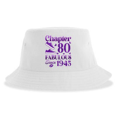 Chapter 80 Fabulous Since 1945 80Th Birthday Sustainable Bucket Hat