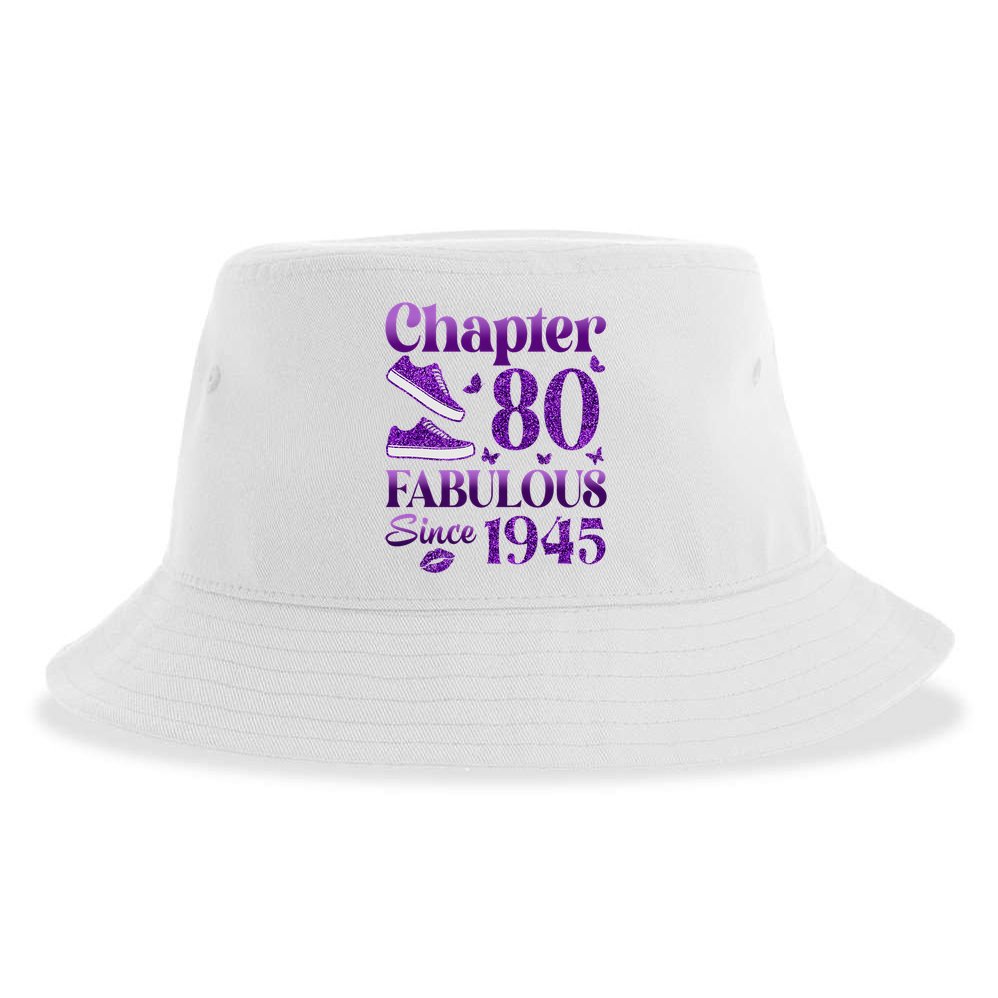 Chapter 80 Fabulous Since 1945 80Th Birthday Sustainable Bucket Hat