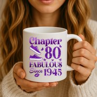 Chapter 80 Fabulous Since 1945 80Th Birthday Mug