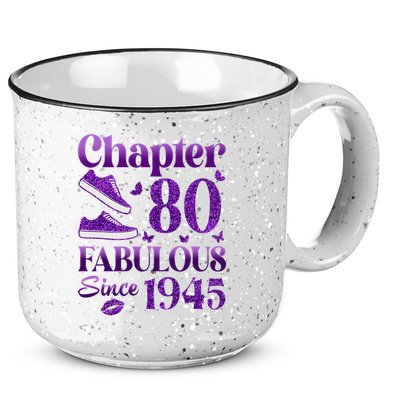 Chapter 80 Fabulous Since 1945 80Th Birthday 15oz Campfire Ceramic Mug