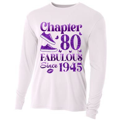 Chapter 80 Fabulous Since 1945 80Th Birthday Cooling Performance Long Sleeve Crew
