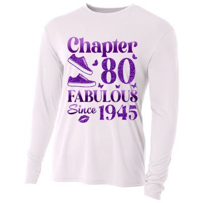 Chapter 80 Fabulous Since 1945 80Th Birthday Cooling Performance Long Sleeve Crew