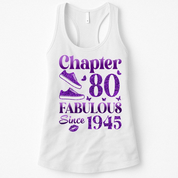 Chapter 80 Fabulous Since 1945 80Th Birthday Womens Tank Top