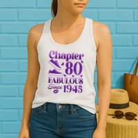 Chapter 80 Fabulous Since 1945 80Th Birthday Womens Tank Top