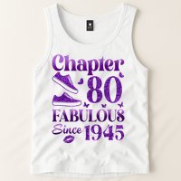 Chapter 80 Fabulous Since 1945 80Th Birthday Tank Top