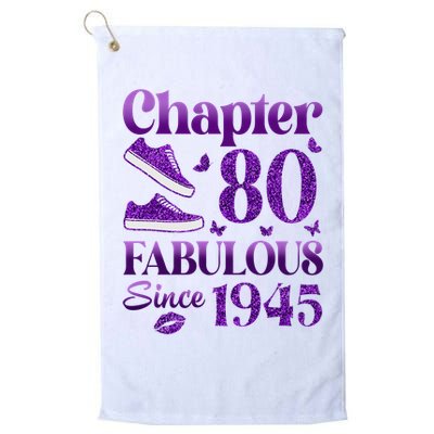 Chapter 80 Fabulous Since 1945 80Th Birthday Golf Towel