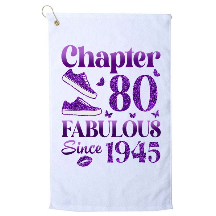 Chapter 80 Fabulous Since 1945 80Th Birthday Golf Towel