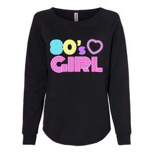 Cool 80s Girl For Women Mom 1980S Birthday Womens California Wash Sweatshirt