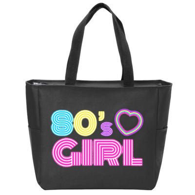 Cool 80s Girl For Women Mom 1980S Birthday Zip Tote Bag