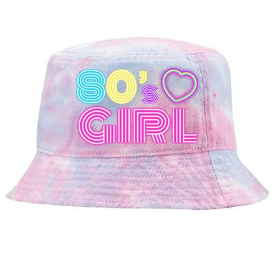 Cool 80s Girl For Women Mom 1980S Birthday Tie-Dyed Bucket Hat