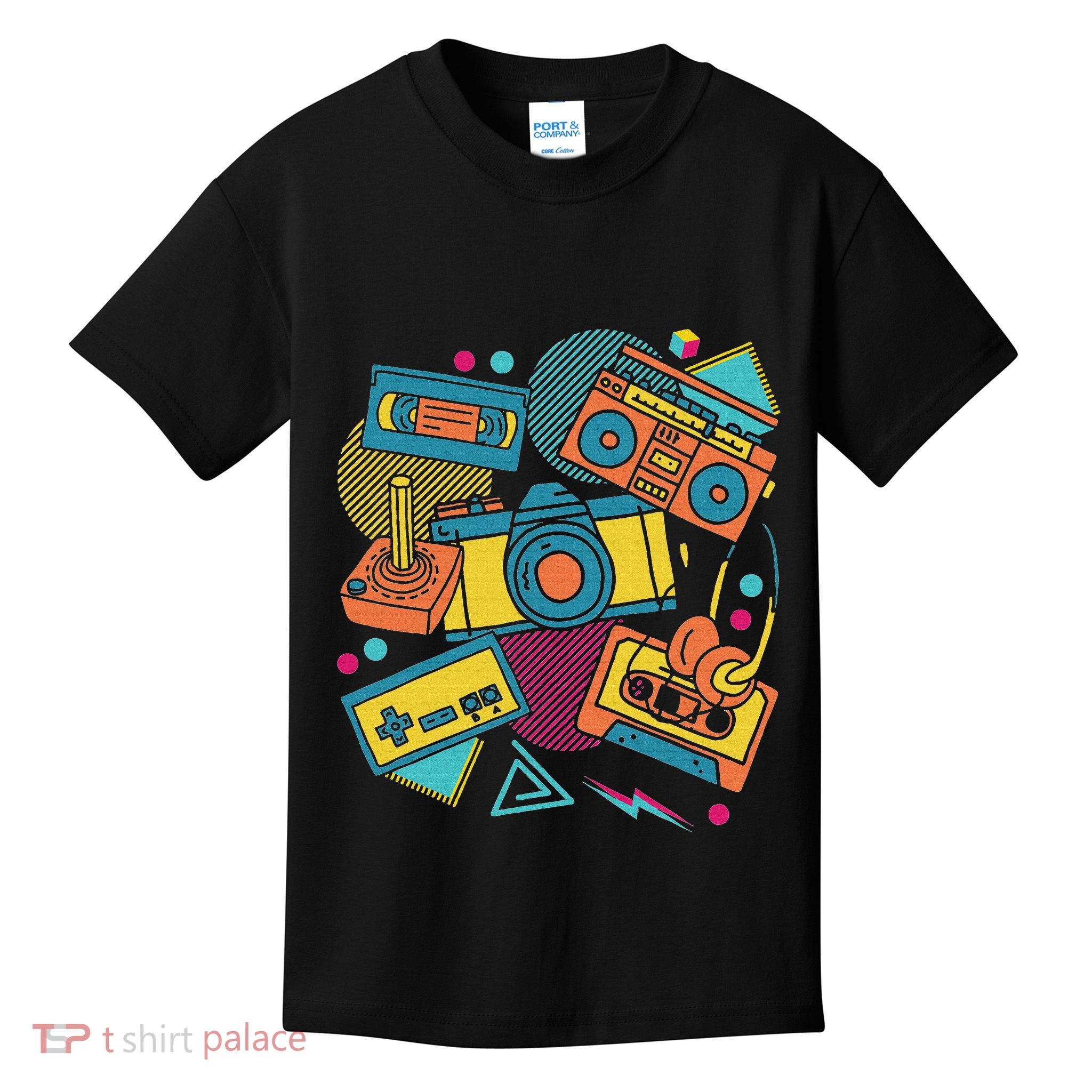 Cassette 80s Music Lover 1980s Costume Party Retro Eighties Kids T-Shirt
