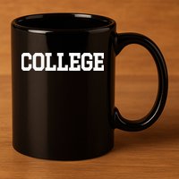 College 80s Party Animal Retro 11oz C Handle Ceramic Mug