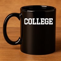 College 80s Party Animal Retro 11oz C Handle Ceramic Mug
