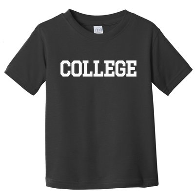 College 80s Party Animal Retro Toddler T-Shirt