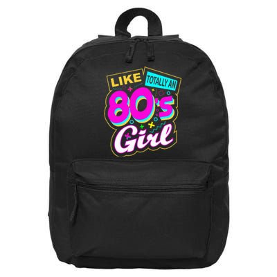 Cool 80's Retro Fashion Throwback Culture Party Lover 16 in Basic Backpack