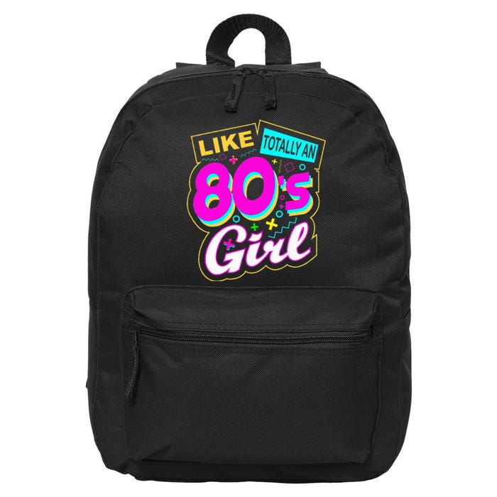 Cool 80's Retro Fashion Throwback Culture Party Lover 16 in Basic Backpack