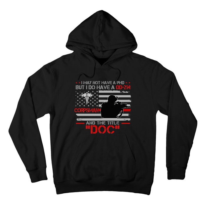 Corpsman 8404 Title Doc DD214 Gift For Corpsman Veteran Hoodie