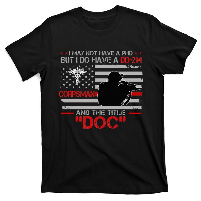 Corpsman 8404 Title Doc DD214 Gift For Corpsman Veteran T-Shirt