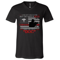 Corpsman 8404 Title Doc DD214 Gift For Corpsman Veteran V-Neck T-Shirt