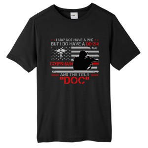 Corpsman 8404 Title Doc DD214 Gift For Corpsman Veteran Tall Fusion ChromaSoft Performance T-Shirt