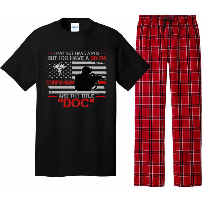 Corpsman 8404 Title Doc DD214 Gift For Corpsman Veteran Pajama Set