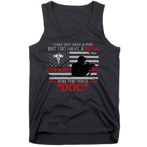 Corpsman 8404 Title Doc DD214 Gift For Corpsman Veteran Tank Top