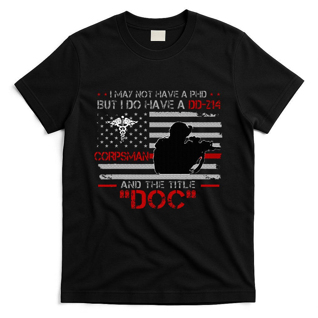 Corpsman 8404  Title Doc DD214  Gift For Corpsman Veteran T-Shirt