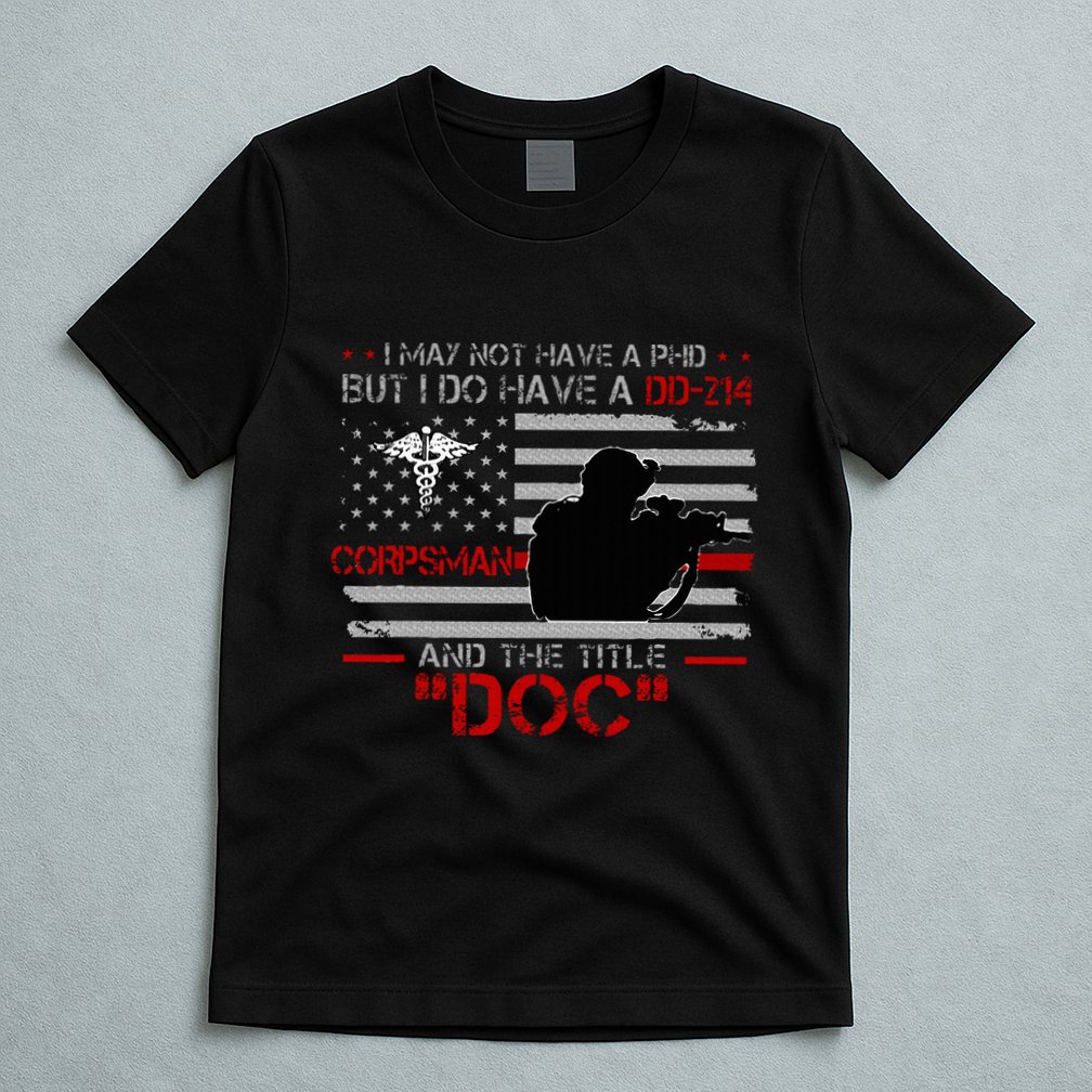 Corpsman 8404  Title Doc DD214  Gift For Corpsman Veteran T-Shirt