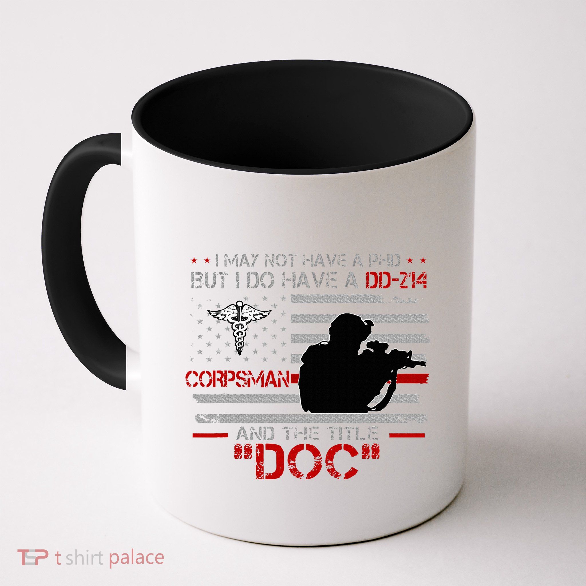 Corpsman 8404  Title Doc DD214  Gift For Corpsman Veteran Mug