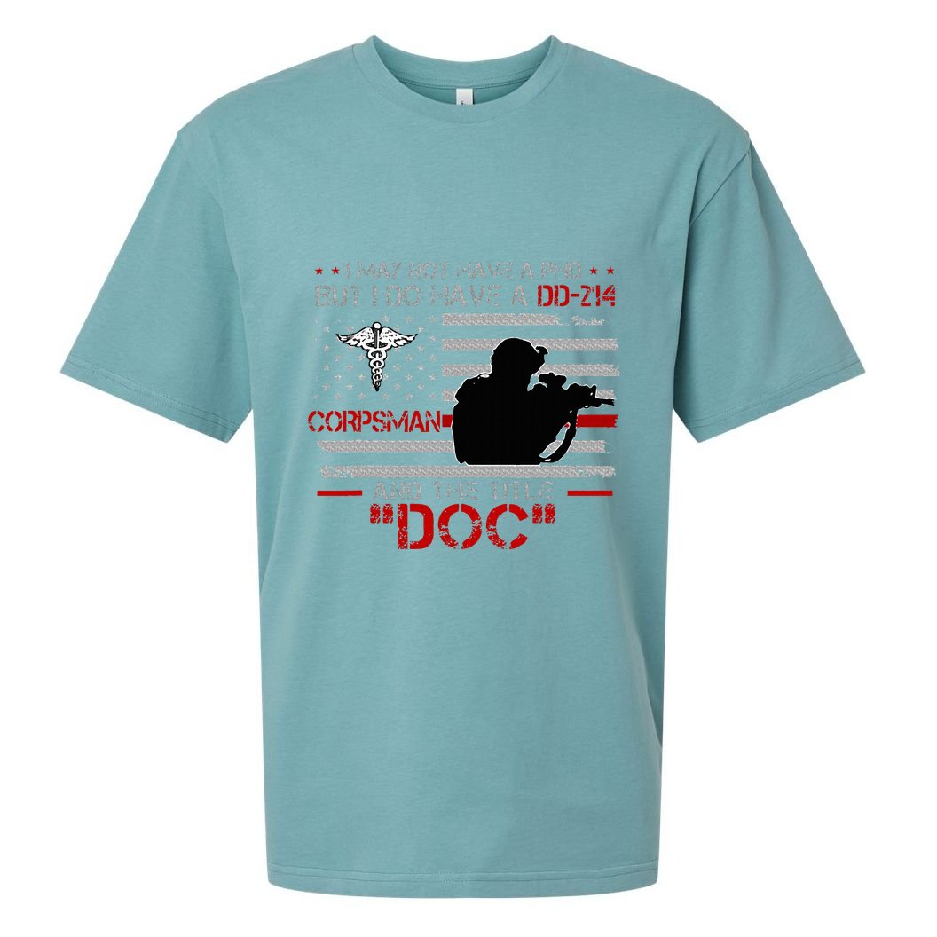 Corpsman 8404  Title Doc DD214  Gift For Corpsman Veteran Sueded Cloud Jersey T-Shirt