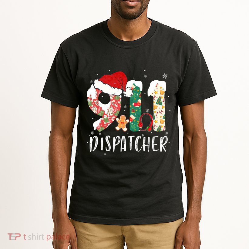 Christmas 911 Dispatcher SantaS Favorite 911 Dispatcher Tall T-Shirt