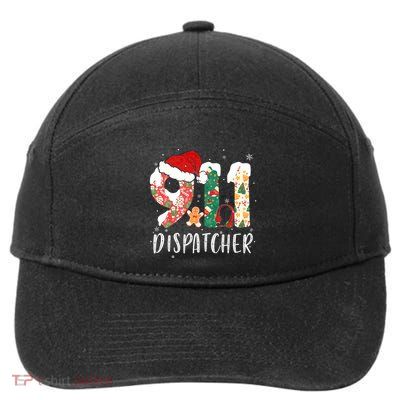 Christmas 911 Dispatcher SantaS Favorite 911 Dispatcher 7-Panel Snapback Hat