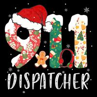 Christmas 911 Dispatcher SantaS Favorite 911 Dispatcher Drawstring Bag