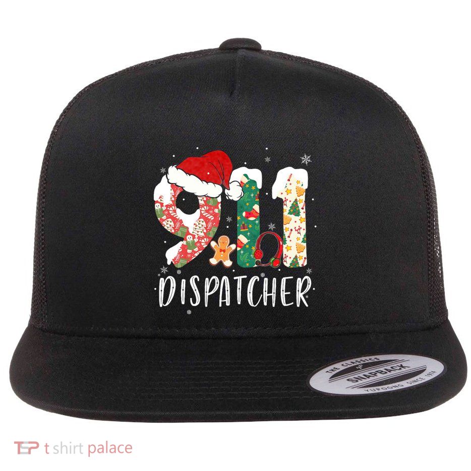 Christmas 911 Dispatcher SantaS Favorite 911 Dispatcher Flatbill Hat
