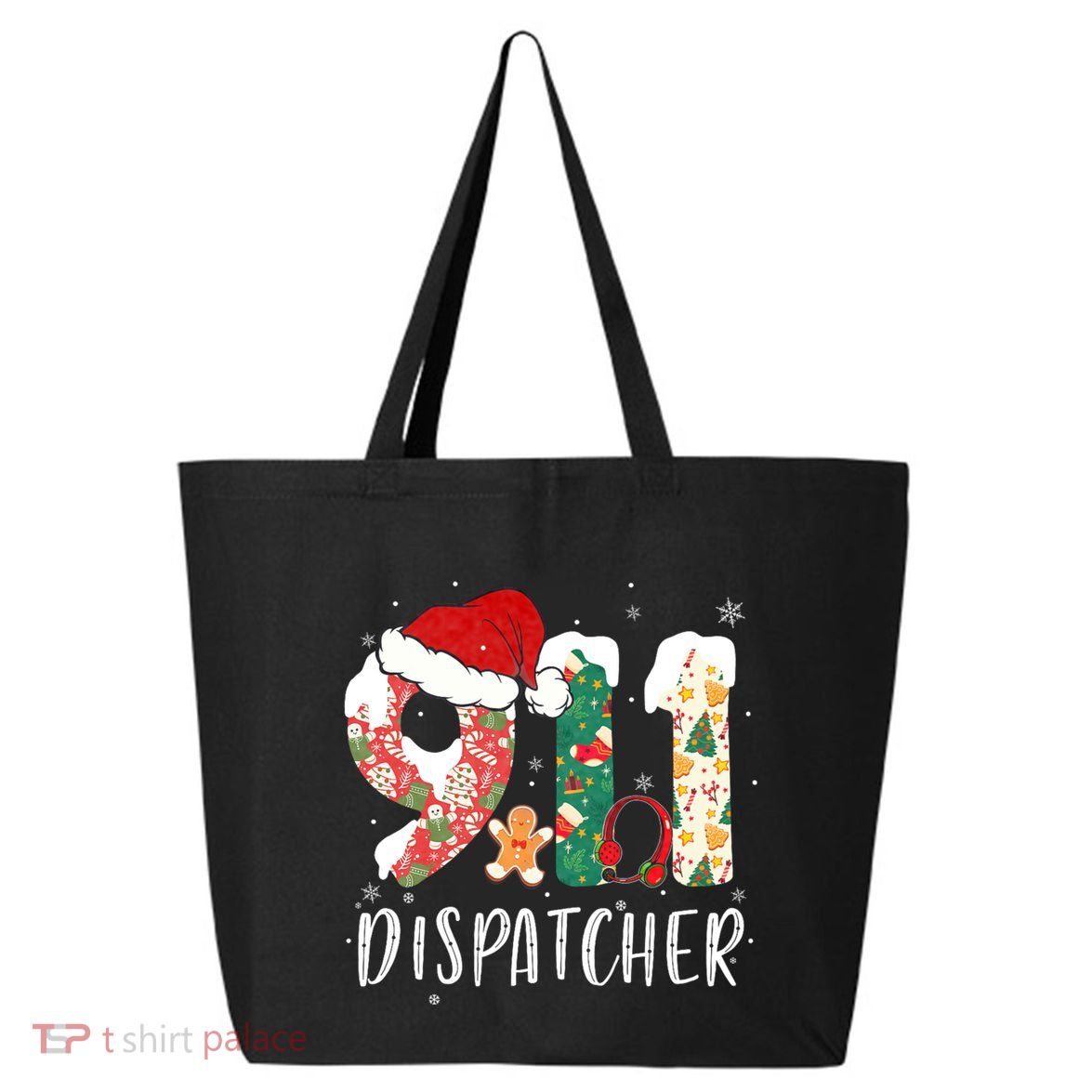 Christmas 911 Dispatcher SantaS Favorite 911 Dispatcher 25L Jumbo Tote