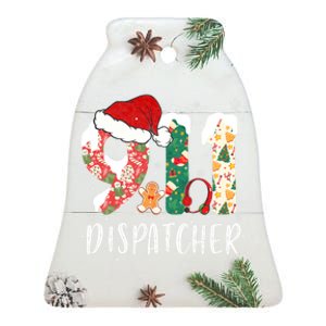 Christmas 911 Dispatcher SantaS Favorite 911 Dispatcher Ceramic Bell Ornament