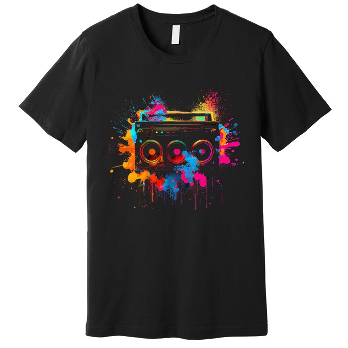 Cassette 90s Outfit Retro Vintage 80s Party Premium T-Shirt