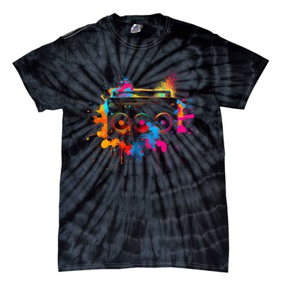 Cassette 90s Outfit Retro Vintage 80s Party Tie-Dye T-Shirt