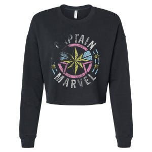 Captain 90s Style Logo Cropped Pullover Crew