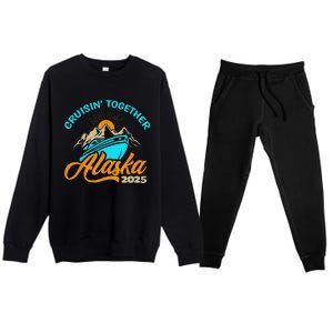 Cruising Alaska 2025 Alaskan Cruise Family Matching Premium Crewneck Sweatsuit Set